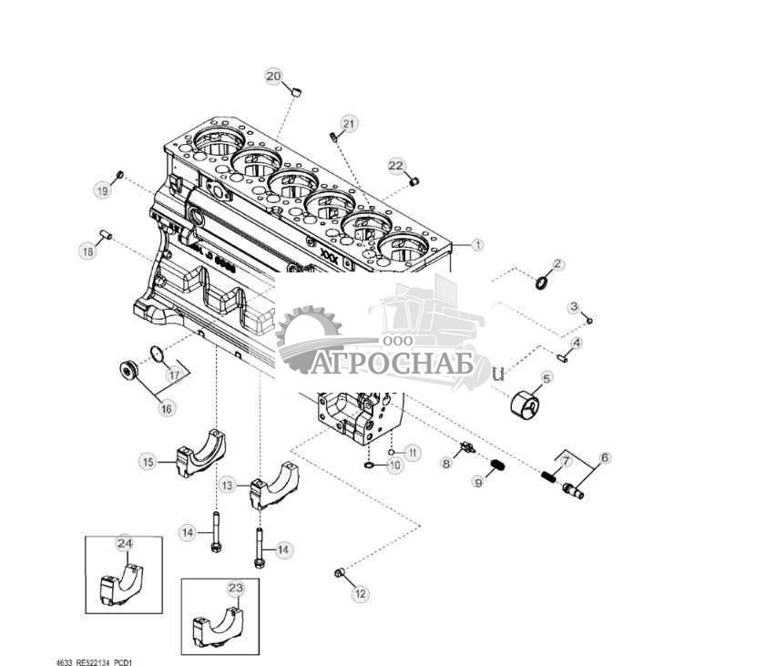4633 Блок цилиндров 